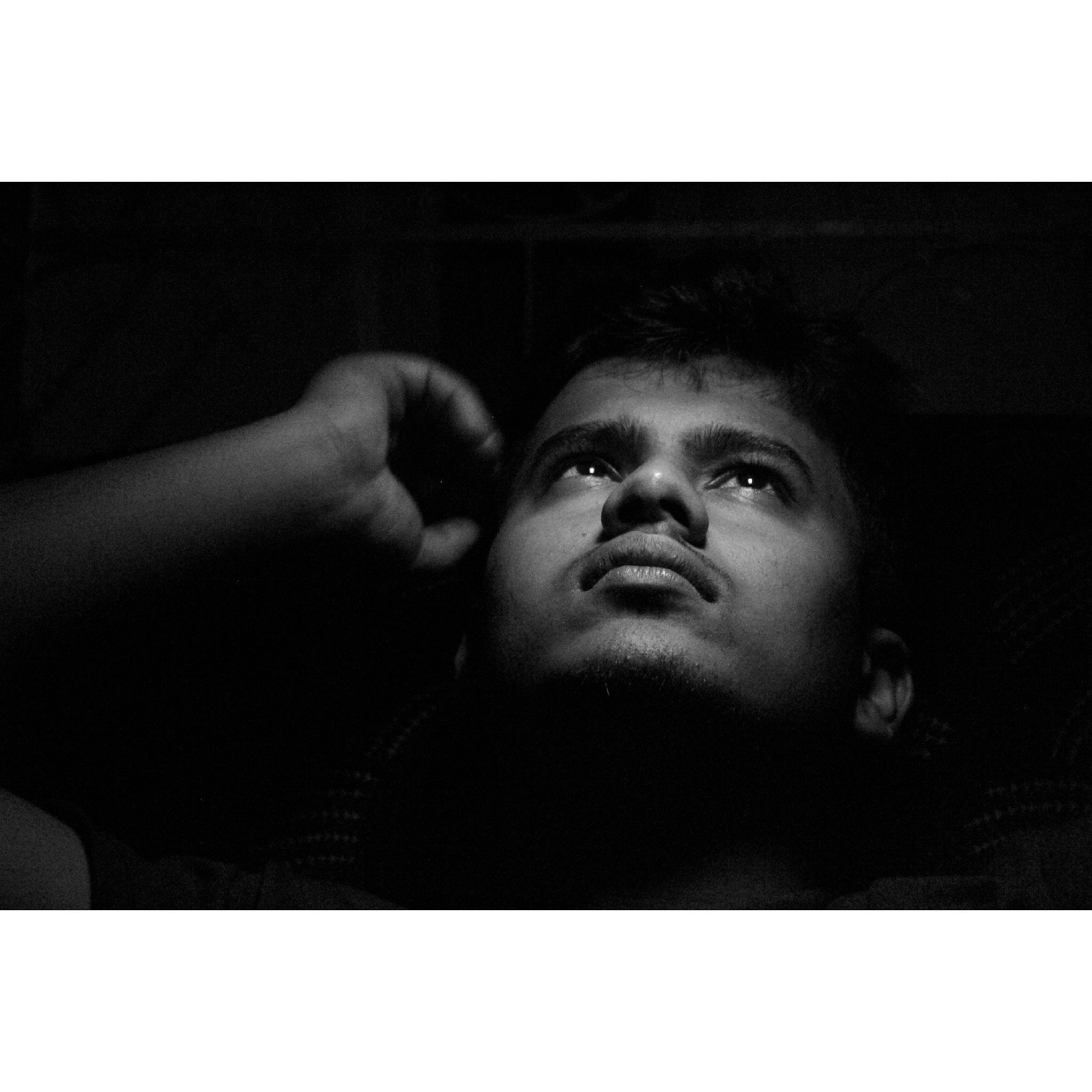 Done with the help of phone screen light to get the perfect lighting condition 